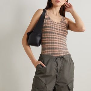 Agolde Tie-Dye Tank Top in Coral and Taupe